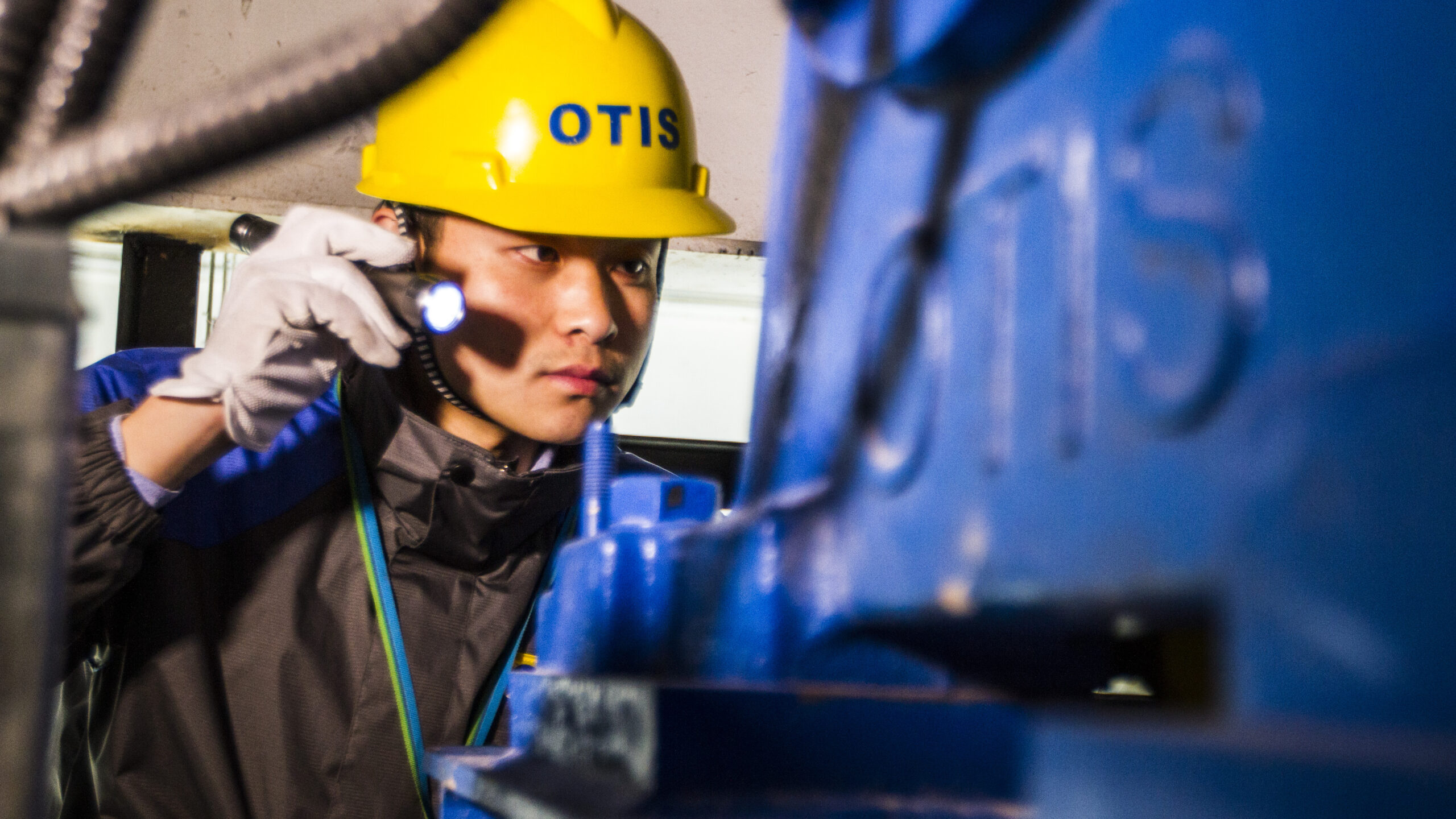 Otis elevator service mechanic